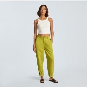 Everlane Relaxed Chino Pants Key Lime Yellow Green Size 2